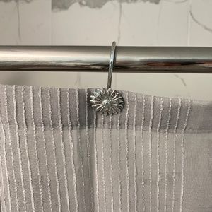 Madison Park gray shower curtain